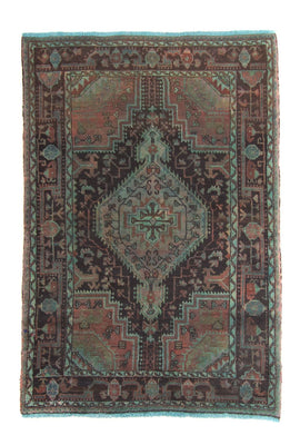 Alfombra persa - Nómada - 174 x 120 cm - azul claro