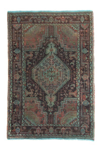 Alfombra persa - Nómada - 174 x 120 cm - azul claro