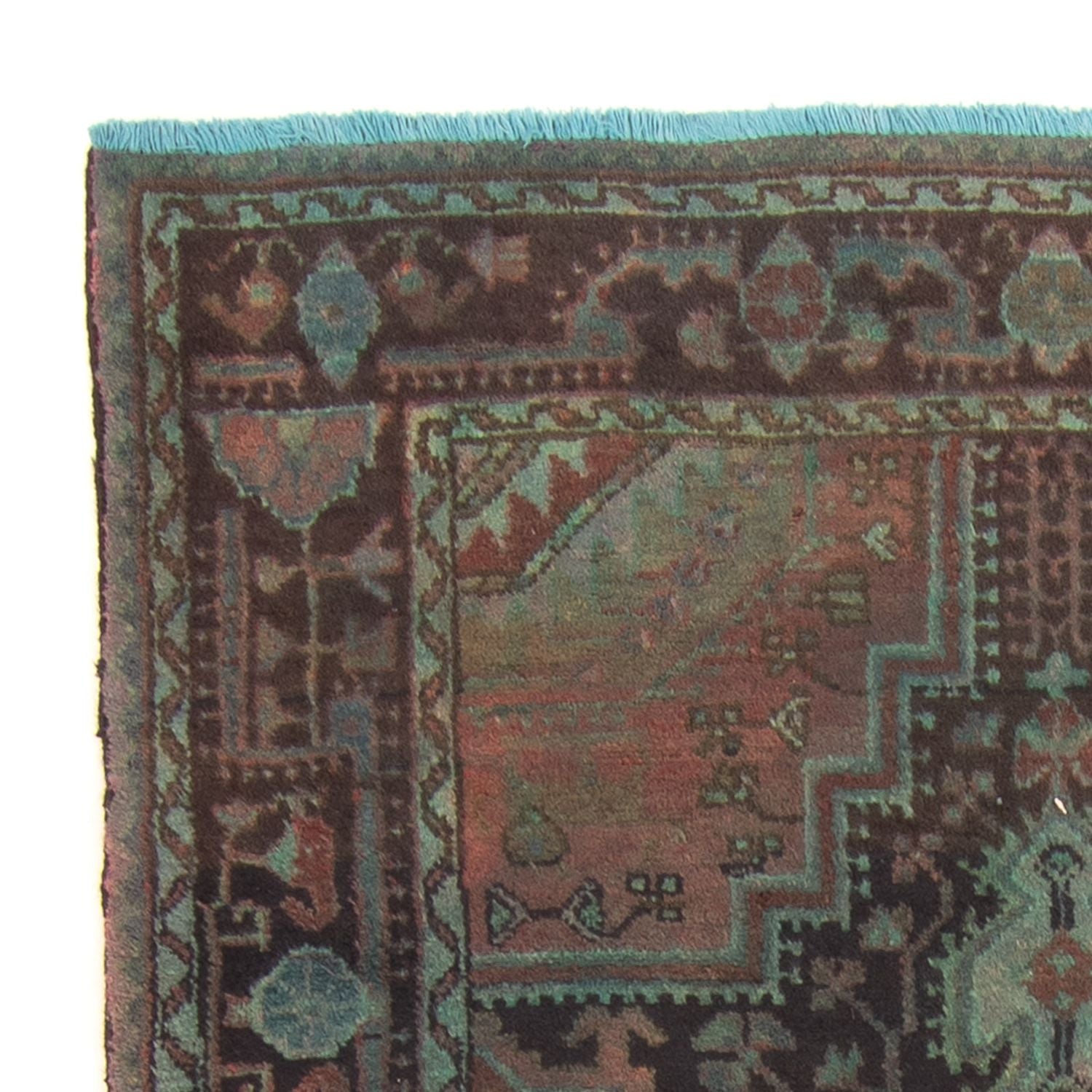 Alfombra persa - Nómada - 174 x 120 cm - azul claro