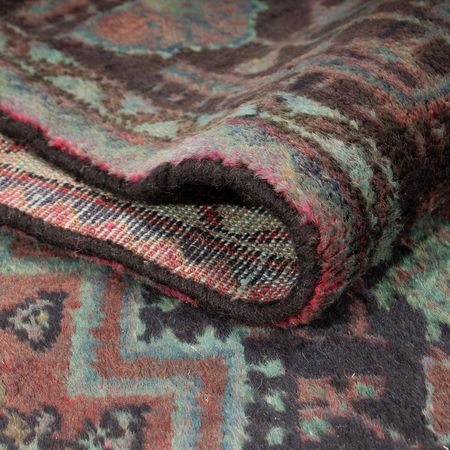 Alfombra persa - Nómada - 174 x 120 cm - azul claro