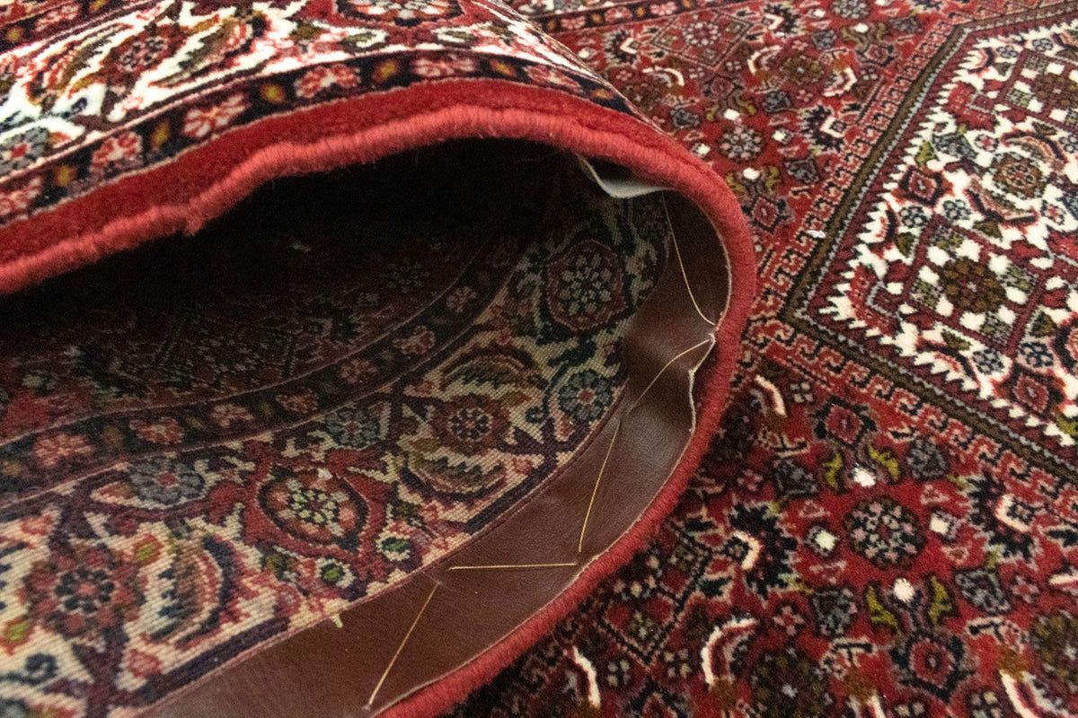 Alfombra de pasillo Alfombra persa - Bidjar - 393 x 82 cm - rojo