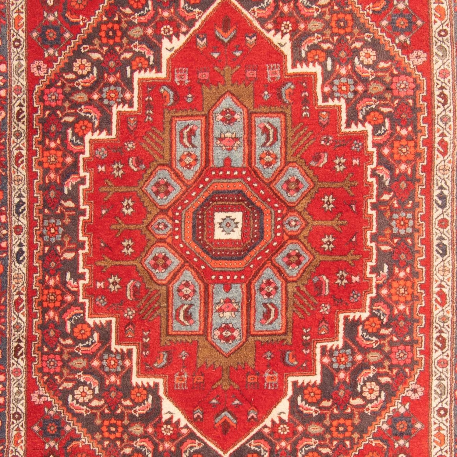 Alfombra persa - Nómada - 200 x 127 cm - rojo