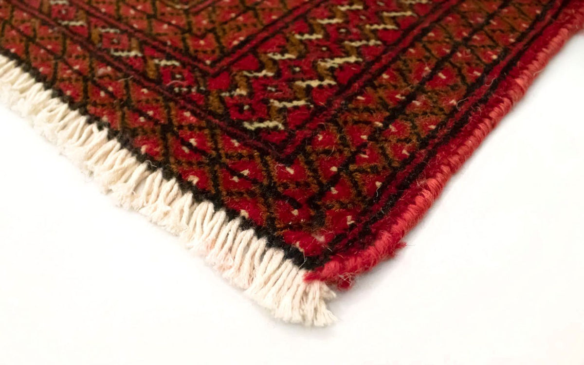 Alfombra Turkaman - 130 x 60 cm - rojo