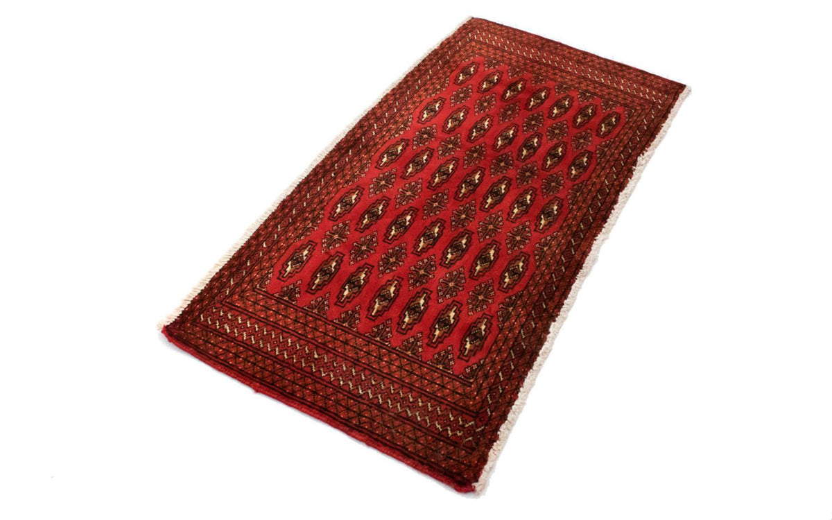 Alfombra Turkaman - 130 x 60 cm - rojo