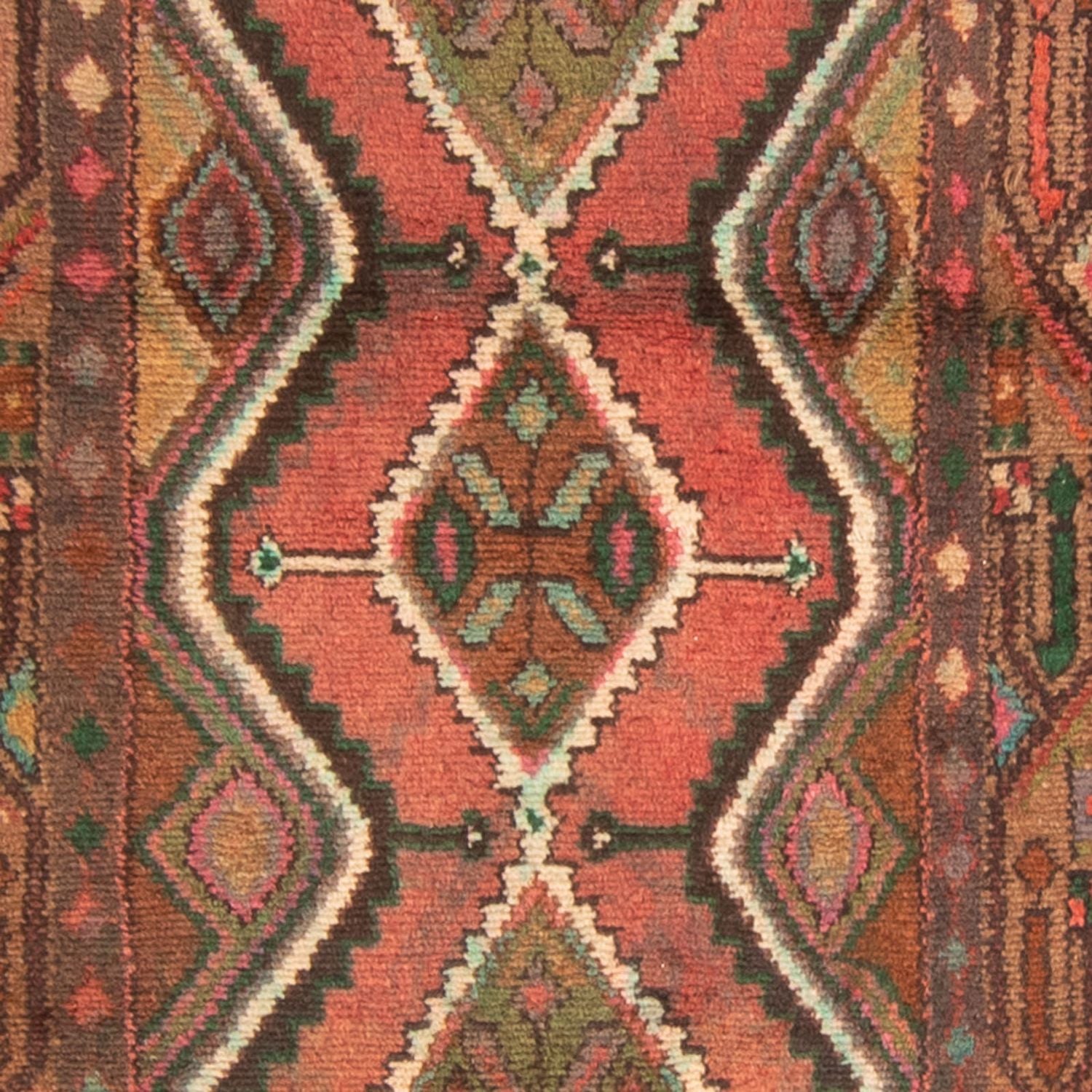 Alfombra de pasillo Alfombra persa - Nómada - 290 x 86 cm - rojo claro