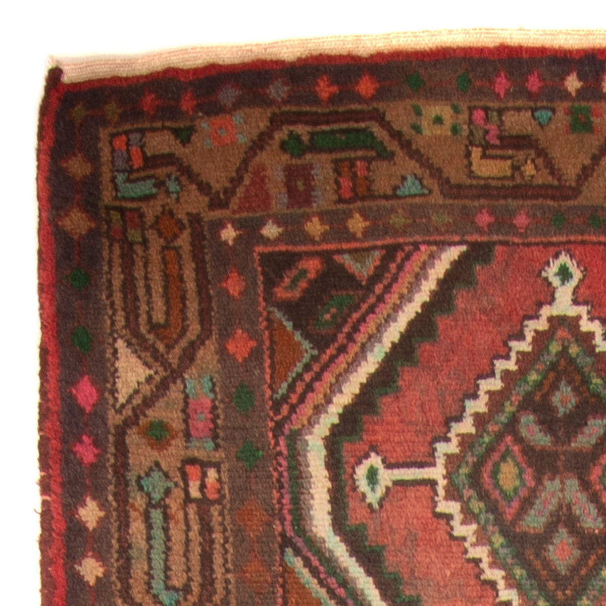 Alfombra de pasillo Alfombra persa - Nómada - 290 x 86 cm - rojo claro