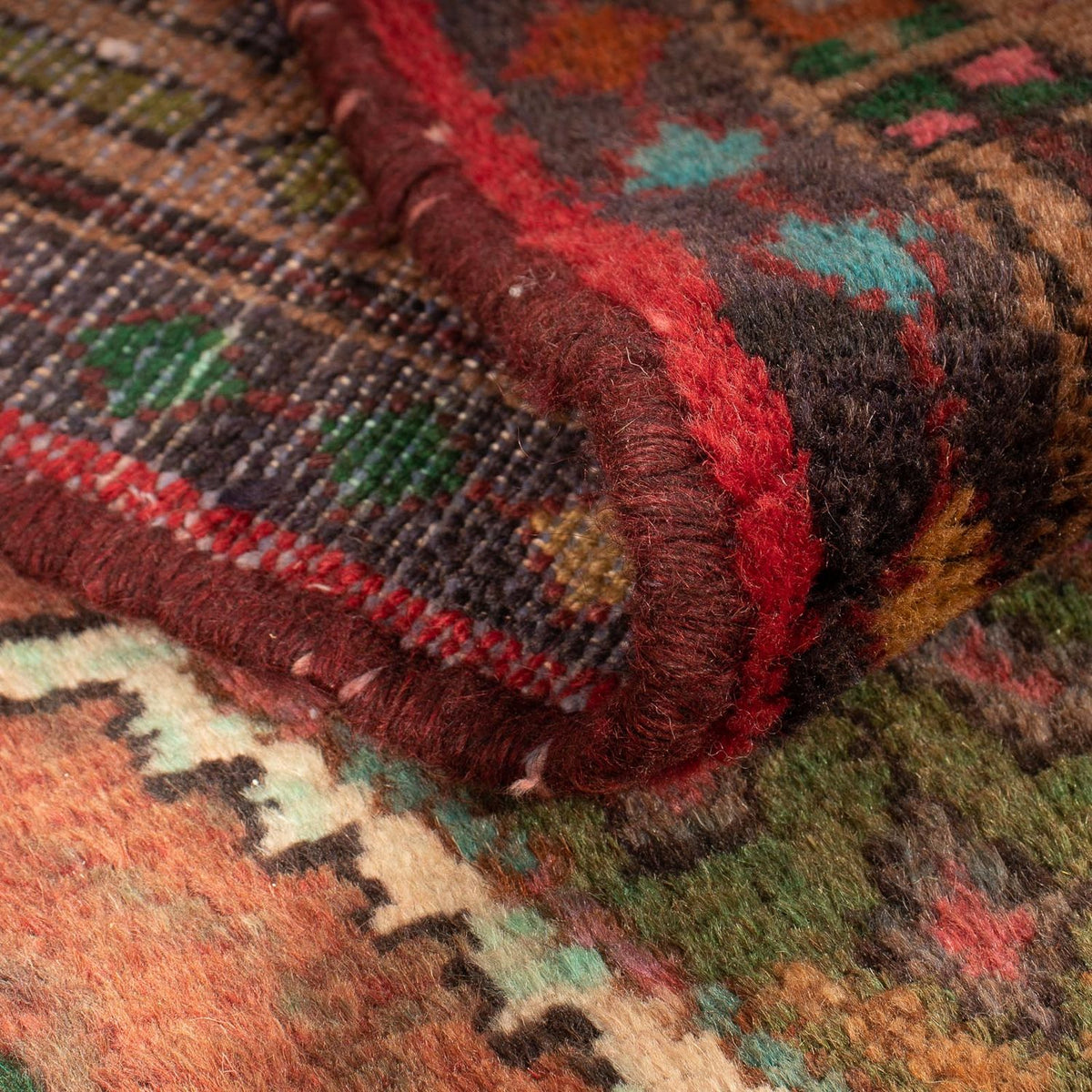 Alfombra de pasillo Alfombra persa - Nómada - 290 x 86 cm - rojo claro