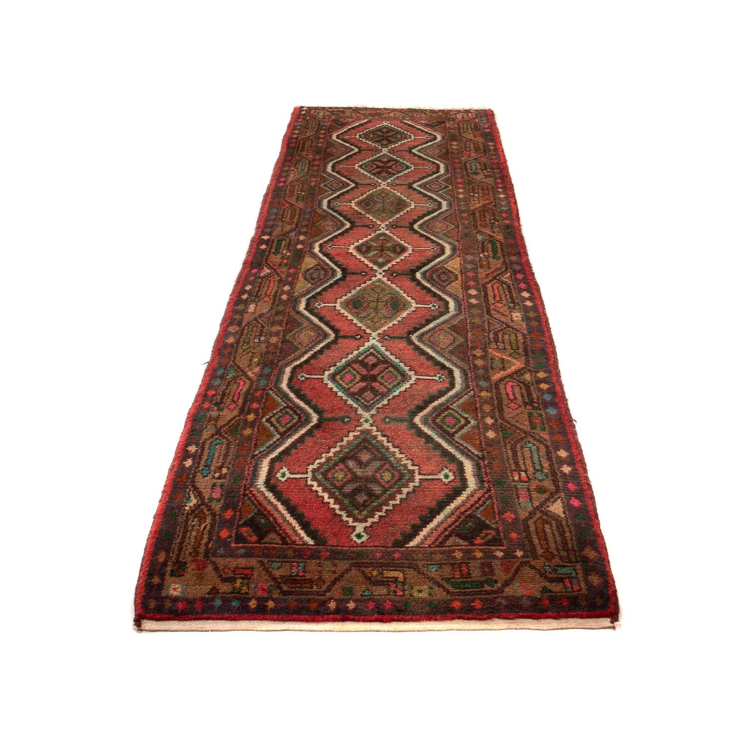 Alfombra de pasillo Alfombra persa - Nómada - 290 x 86 cm - rojo claro