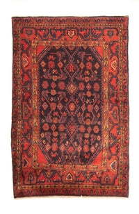 Alfombra persa - Nómada - 167 x 113 cm - azul oscuro