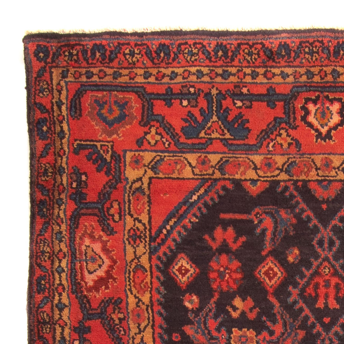 Alfombra persa - Nómada - 167 x 113 cm - azul oscuro