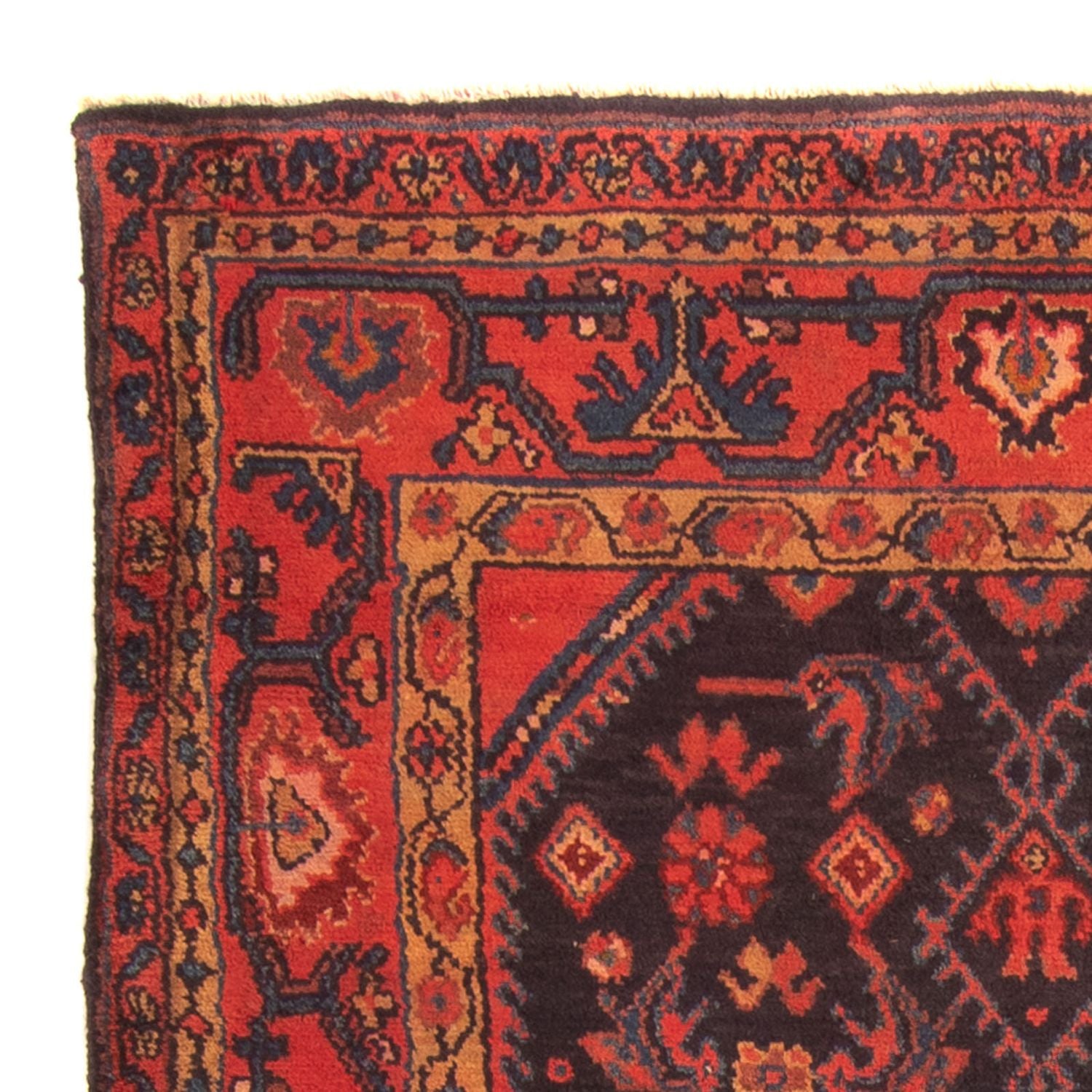 Alfombra persa - Nómada - 184 x 117 cm - azul oscuro
