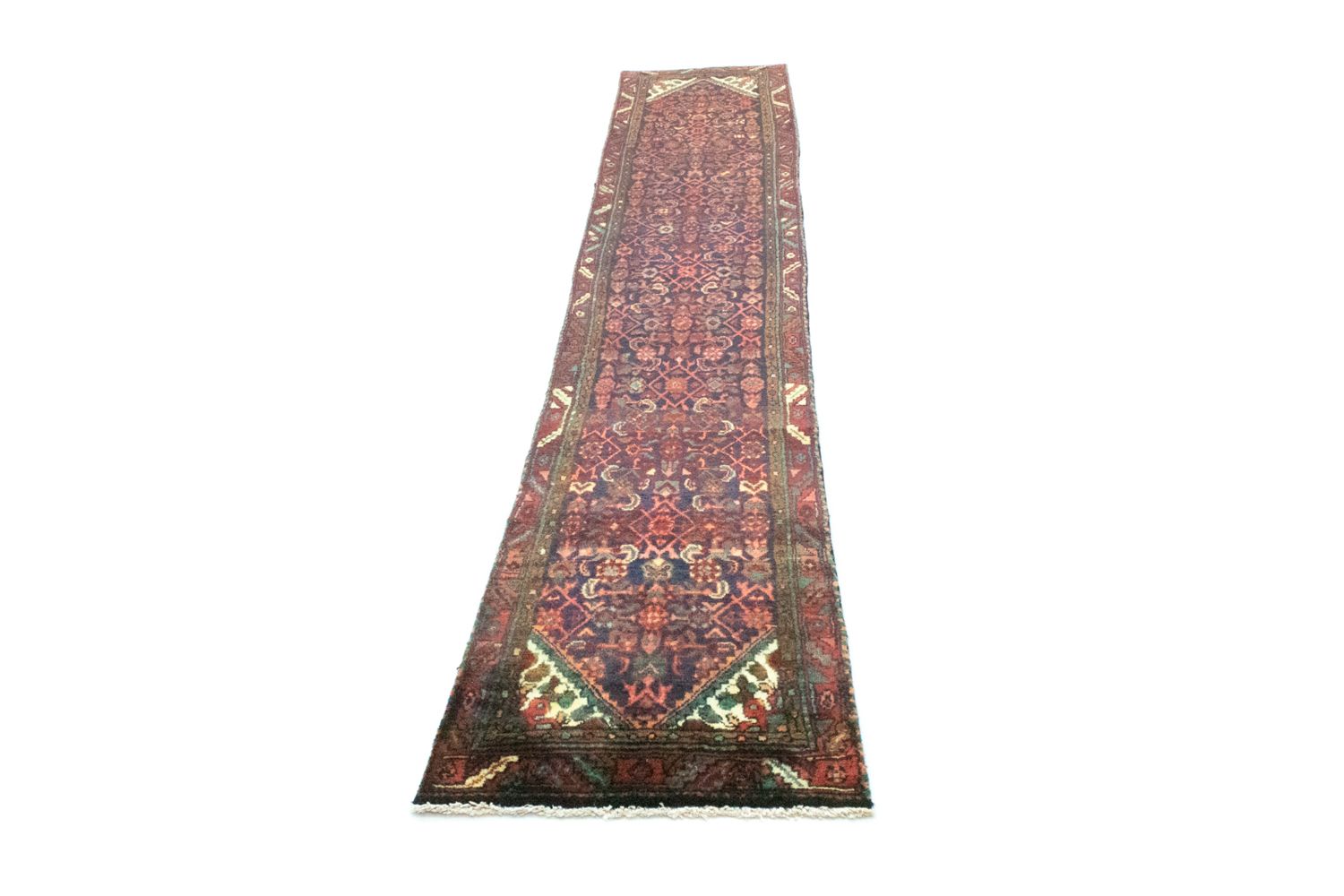 Alfombra de pasillo Alfombra persa - Nómada - 390 x 65 cm - rosa
