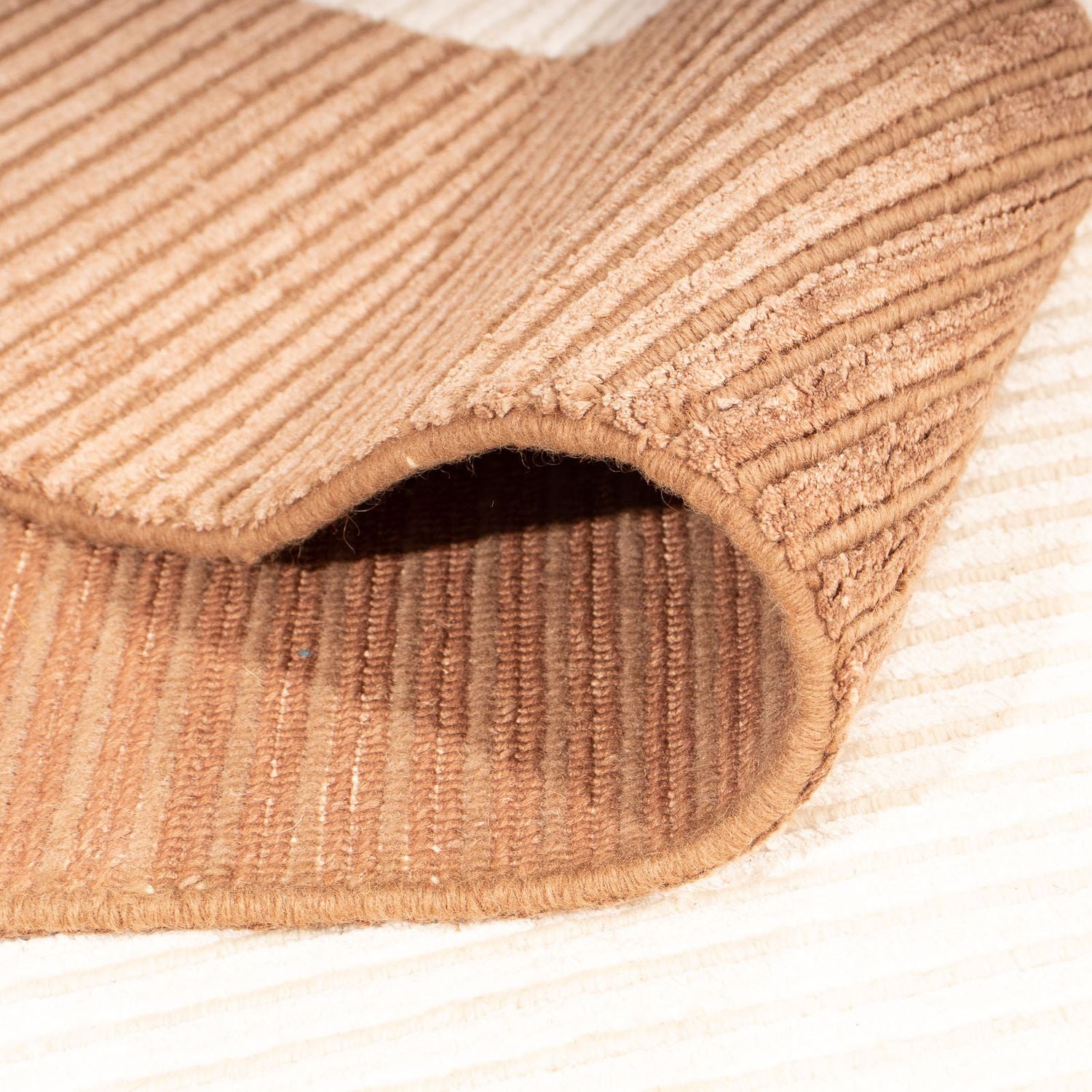 Alfombra de viscosa - 275 x 201 cm - beige