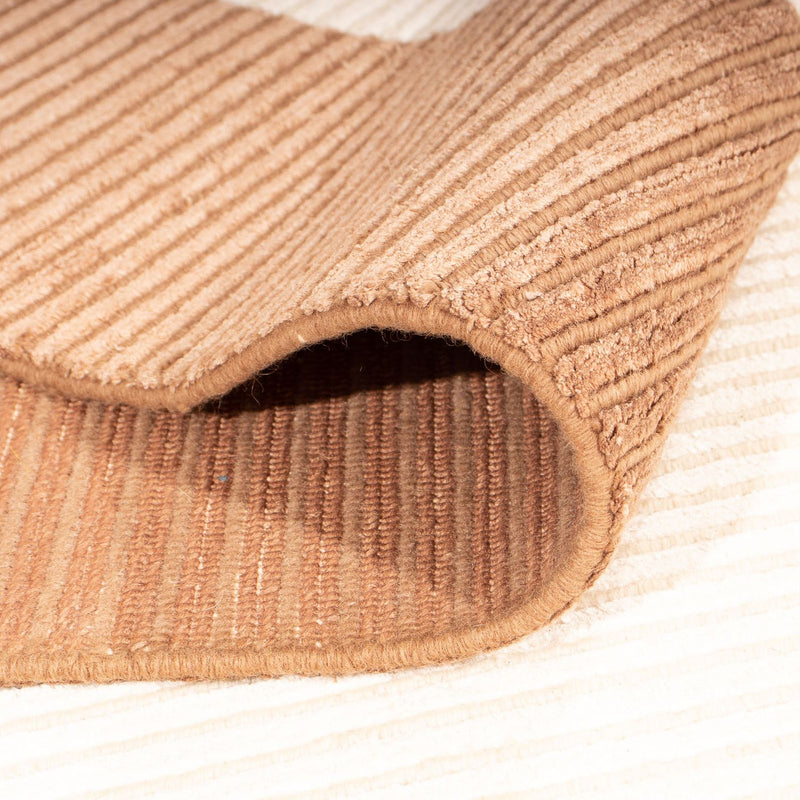 Alfombra de viscosa - 275 x 201 cm - beige