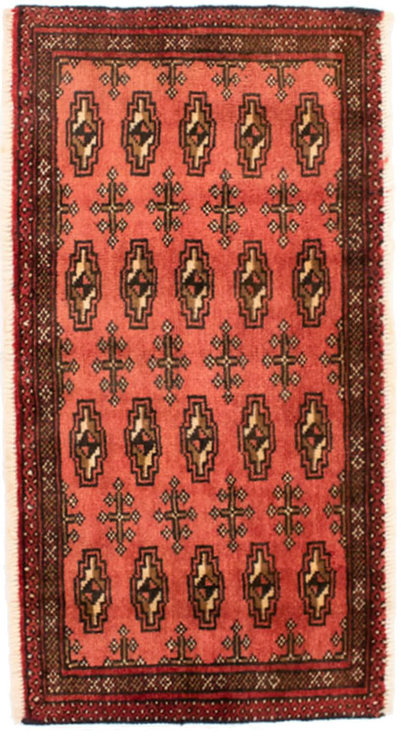 Alfombra Turkaman - 130 x 60 cm - óxido