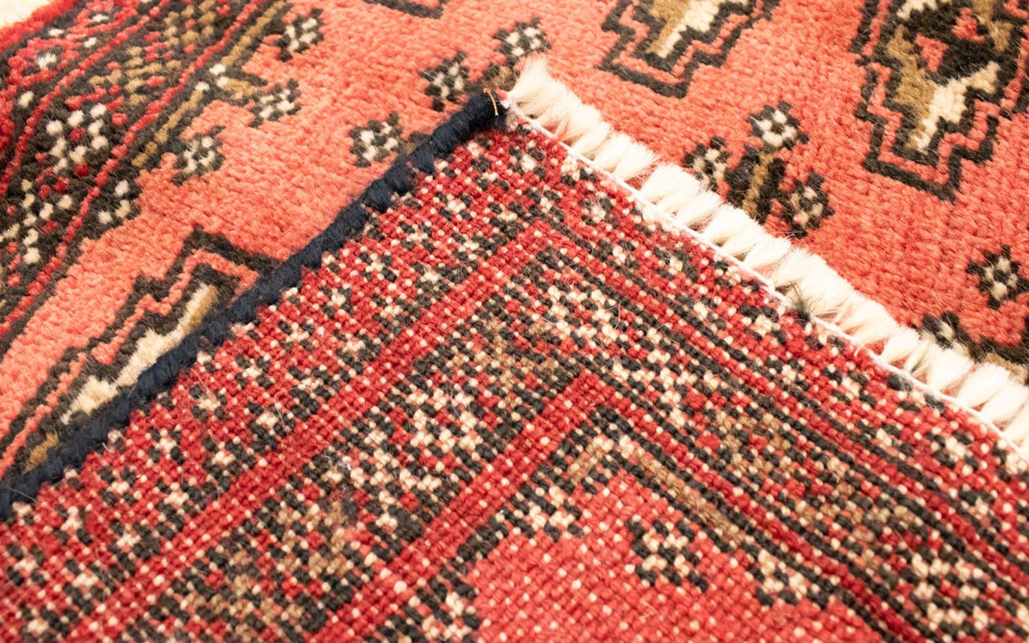 Alfombra Turkaman - 130 x 60 cm - óxido