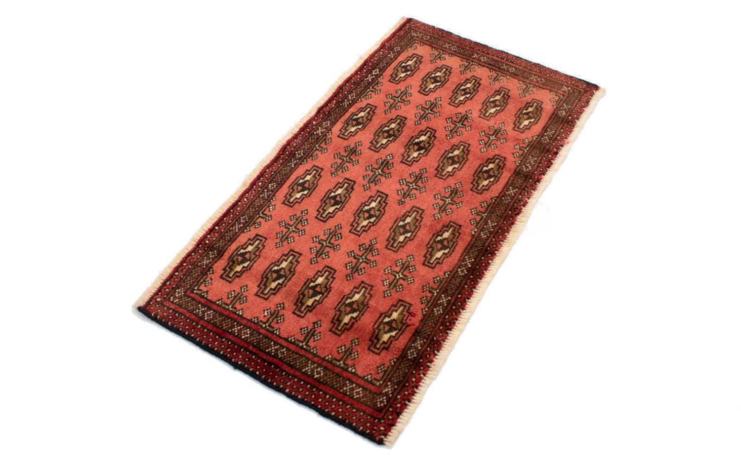 Alfombra Turkaman - 130 x 60 cm - óxido
