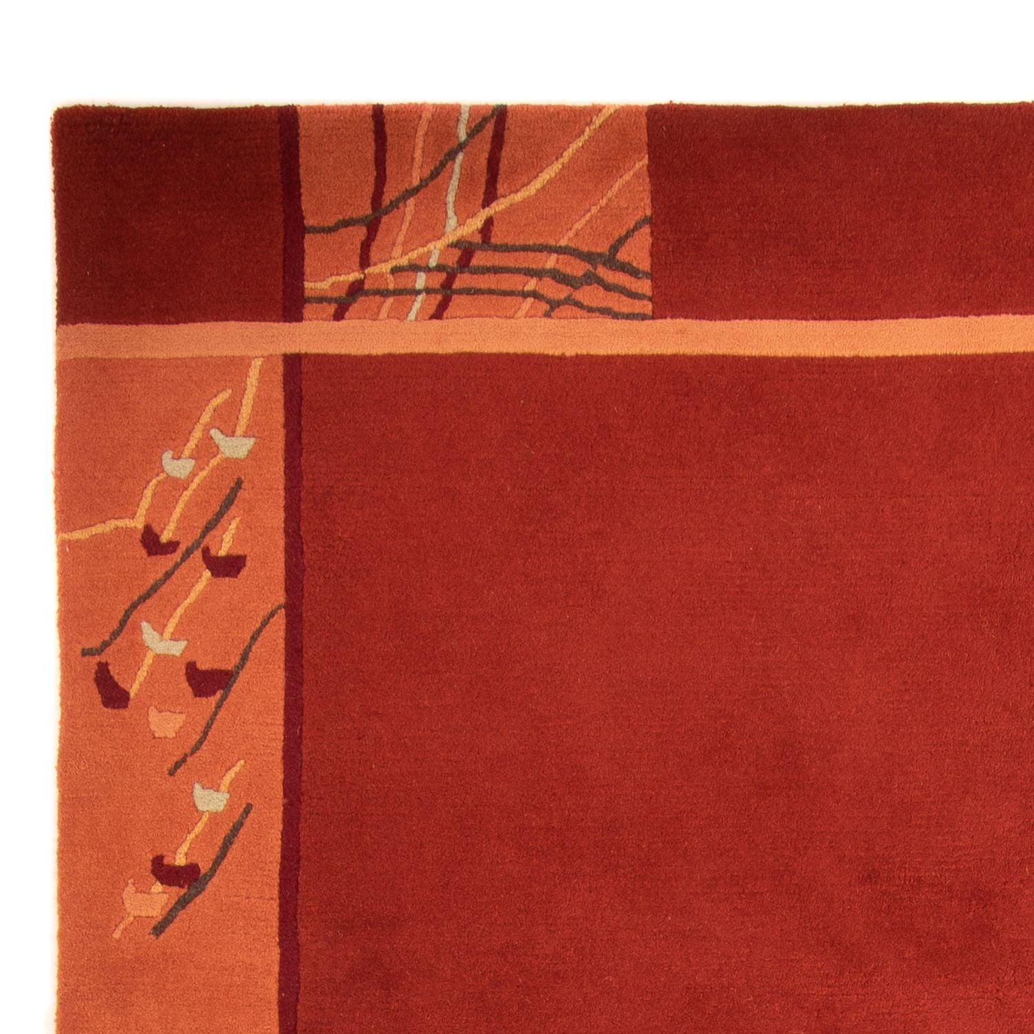 Alfombra de Nepal - 293 x 205 cm - rojo oscuro