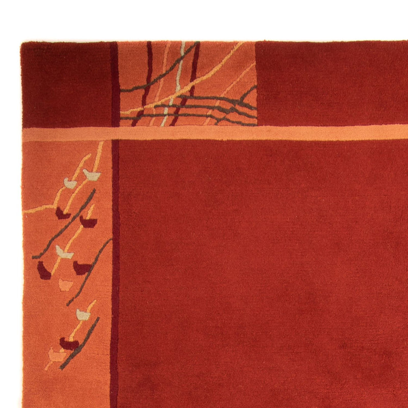 Alfombra de Nepal - 293 x 205 cm - rojo oscuro