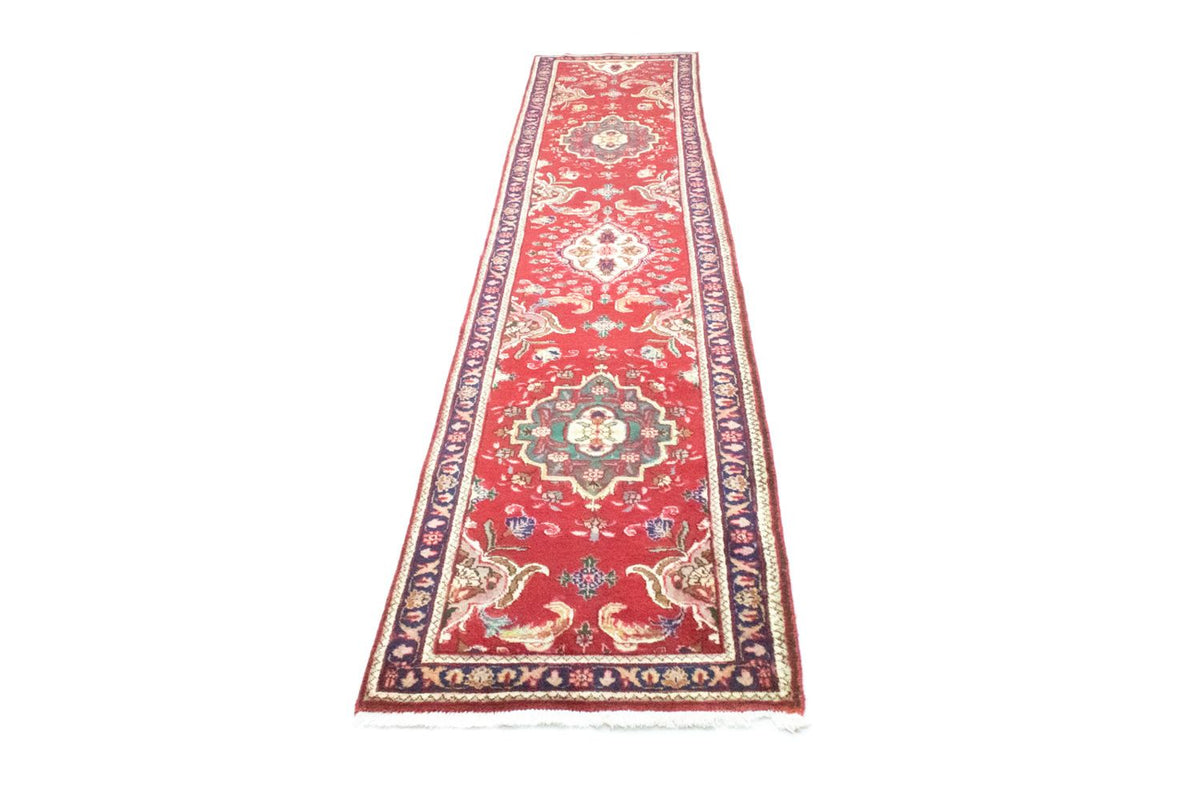 Alfombra de pasillo Alfombra persa - Tabriz - 417 x 85 cm - rojo