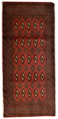 Alfombra Turkaman - 130 x 60 cm - rojo