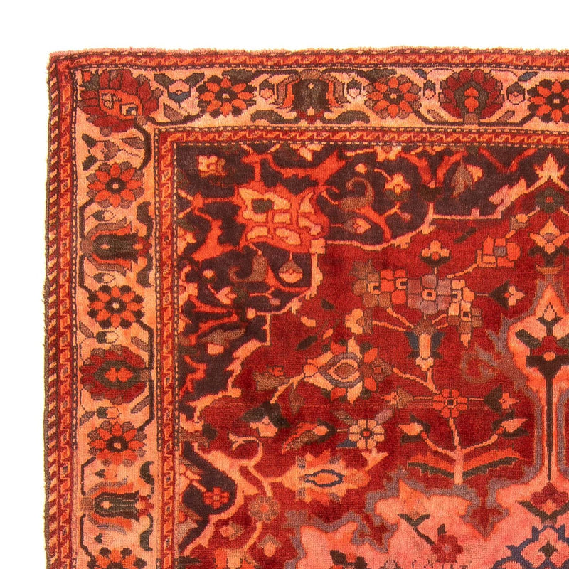 Alfombra persa - Nómada - 210 x 162 cm - rojo claro