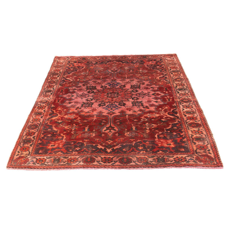 Alfombra persa - Nómada - 210 x 162 cm - rojo claro