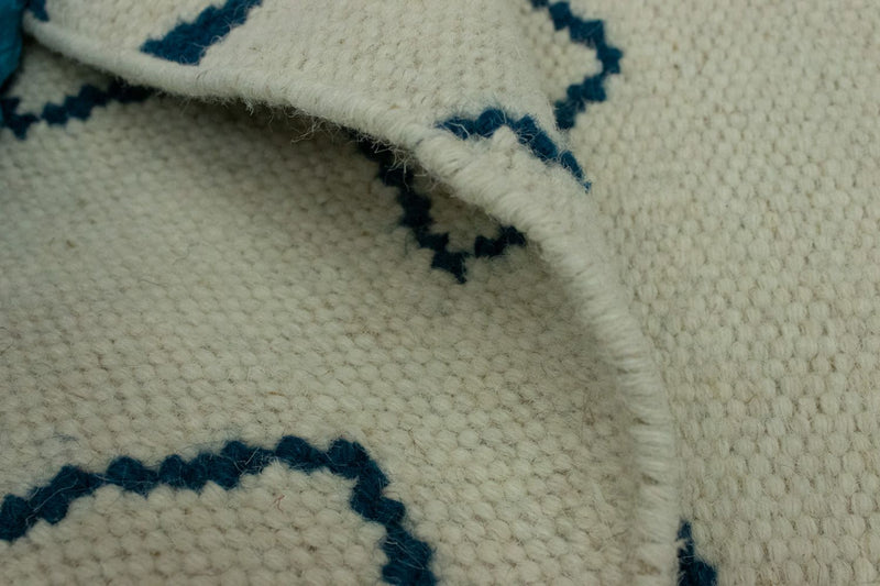 Alfombra Kelim - Tendencia - 95 x 62 cm - azul
