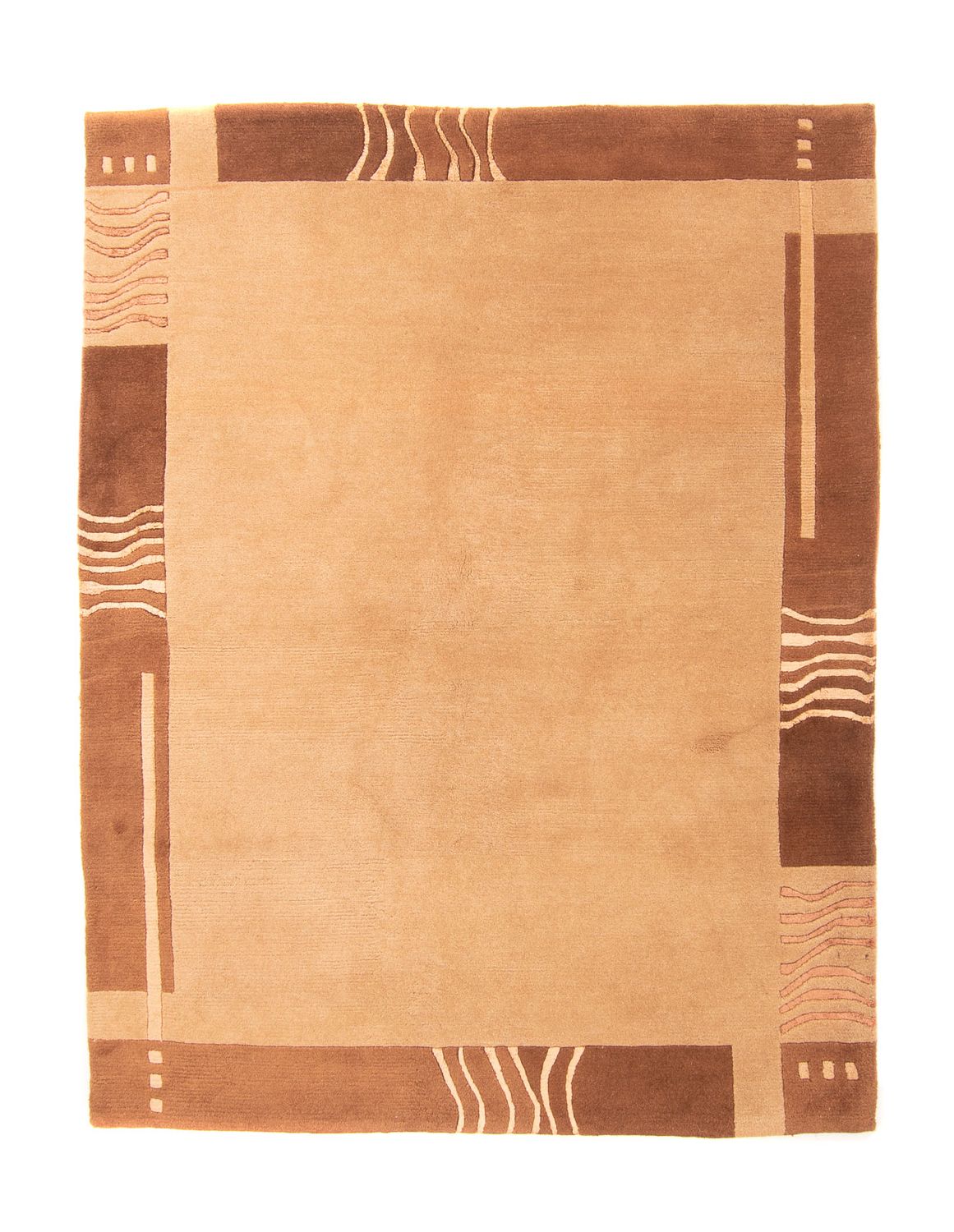 Alfombra de Nepal - 196 x 147 cm - marrón claro