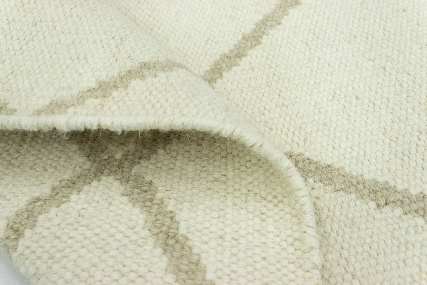Alfombra Kelim - Tendencia - 90 x 60 cm - beige