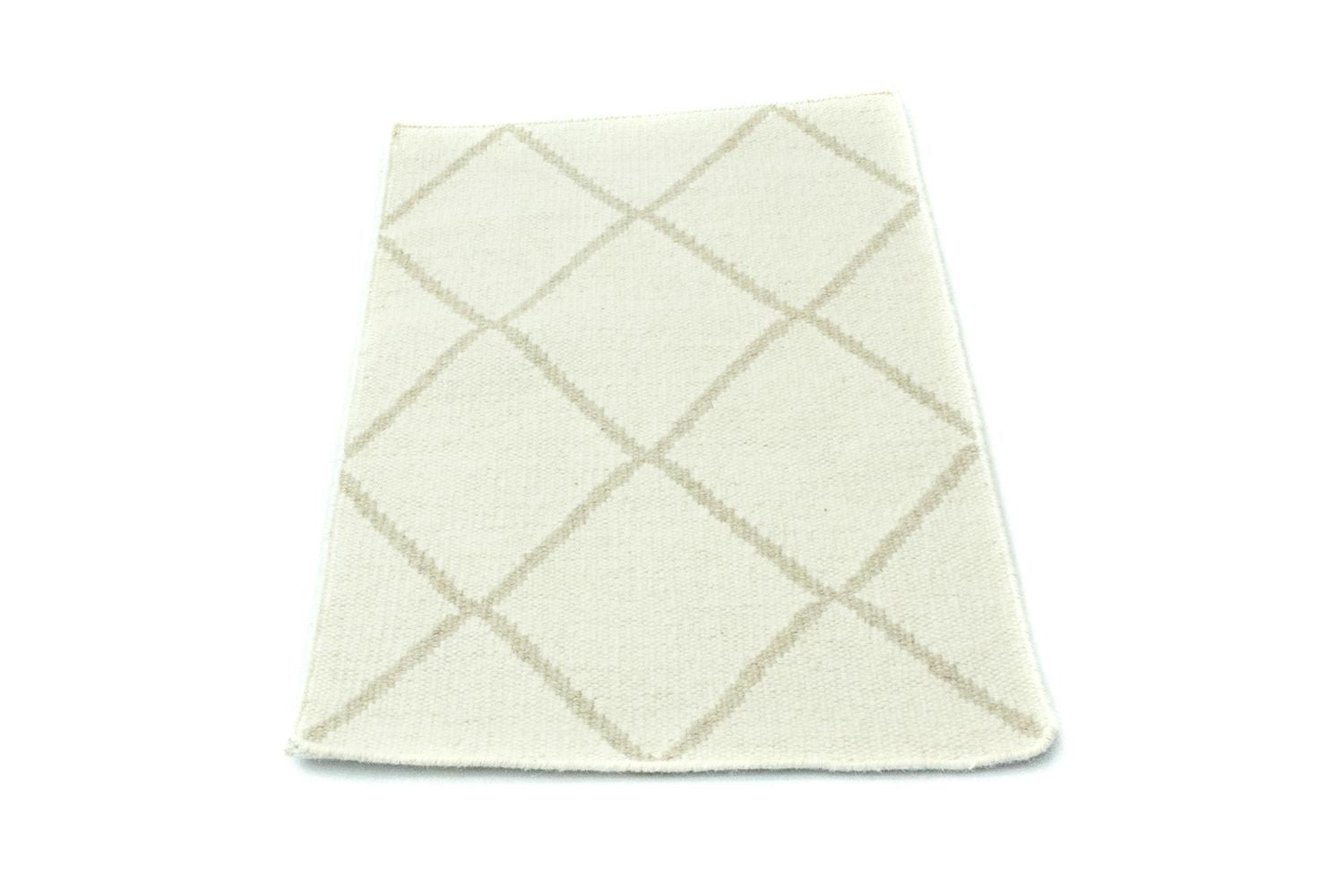 Alfombra Kelim - Tendencia - 90 x 60 cm - beige