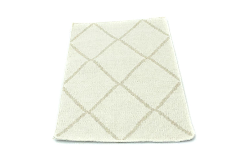 Alfombra Kelim - Tendencia - 90 x 60 cm - beige