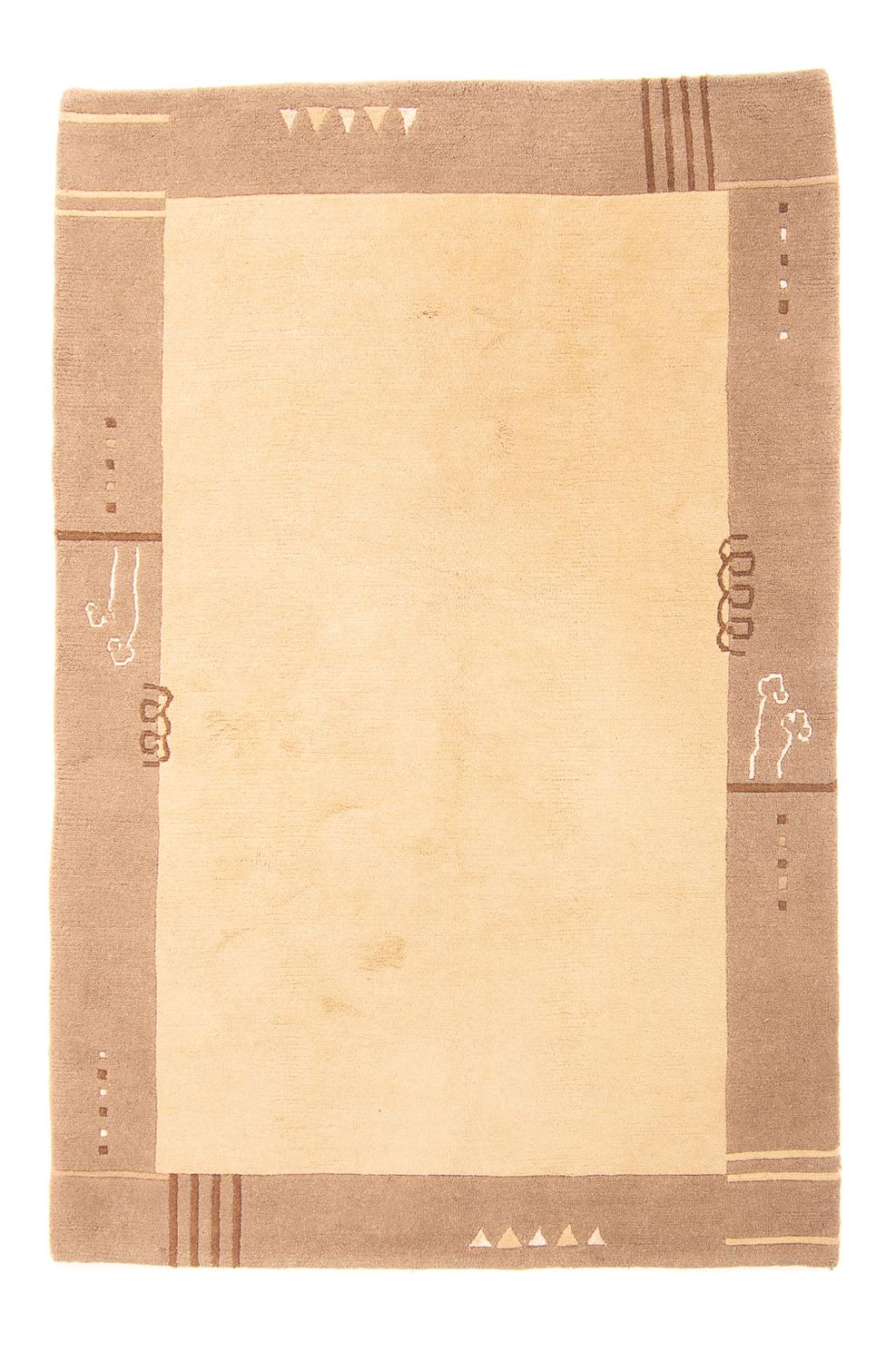 Alfombra de Nepal - 230 x 160 cm - marrón claro