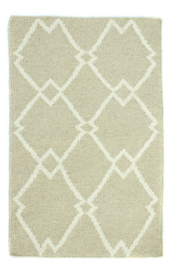 Alfombra Kelim - Tendencia - 90 x 60 cm - beige
