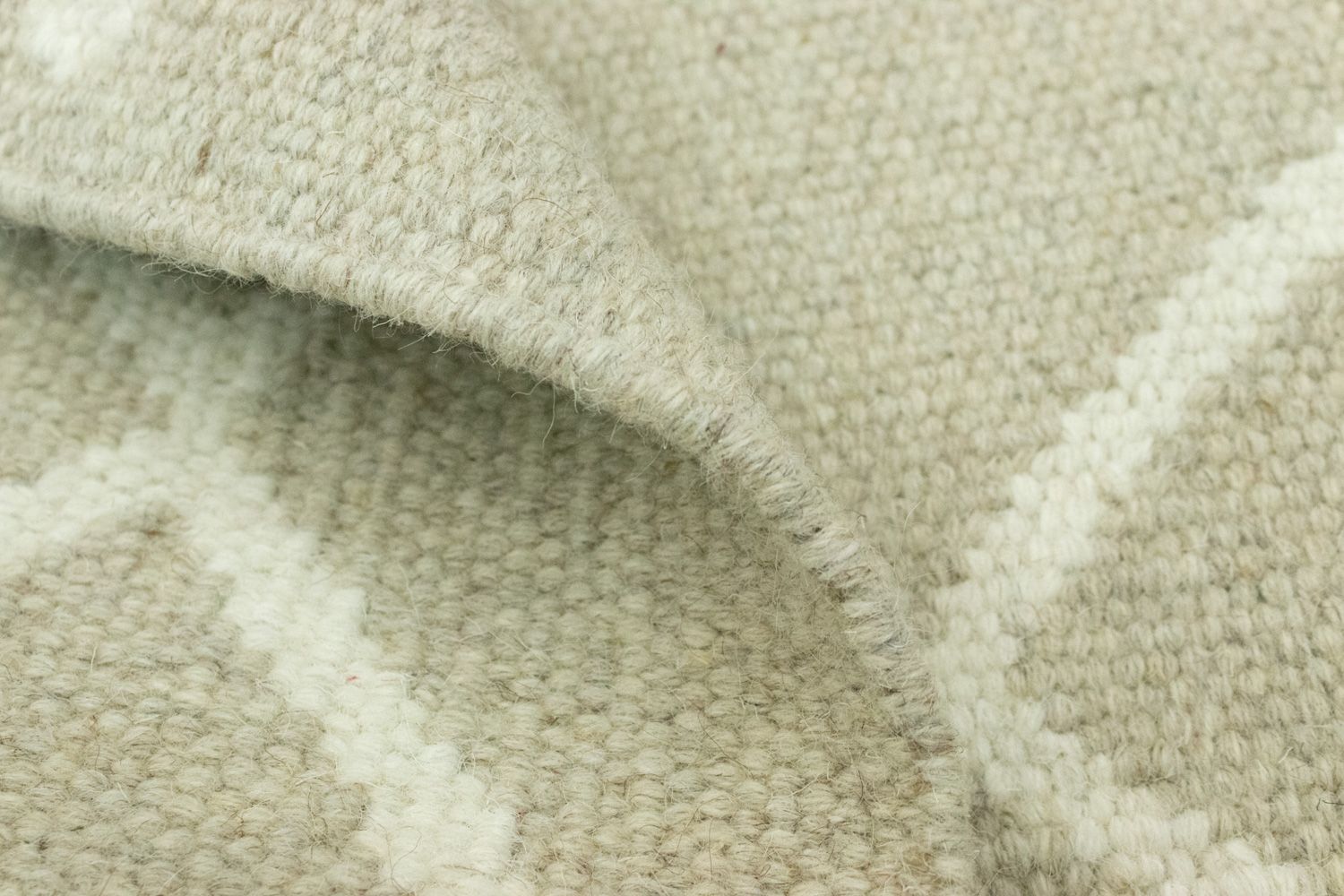 Alfombra Kelim - Tendencia - 90 x 60 cm - beige