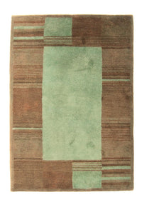 Alfombra de lana - 193 x 137 cm - verde