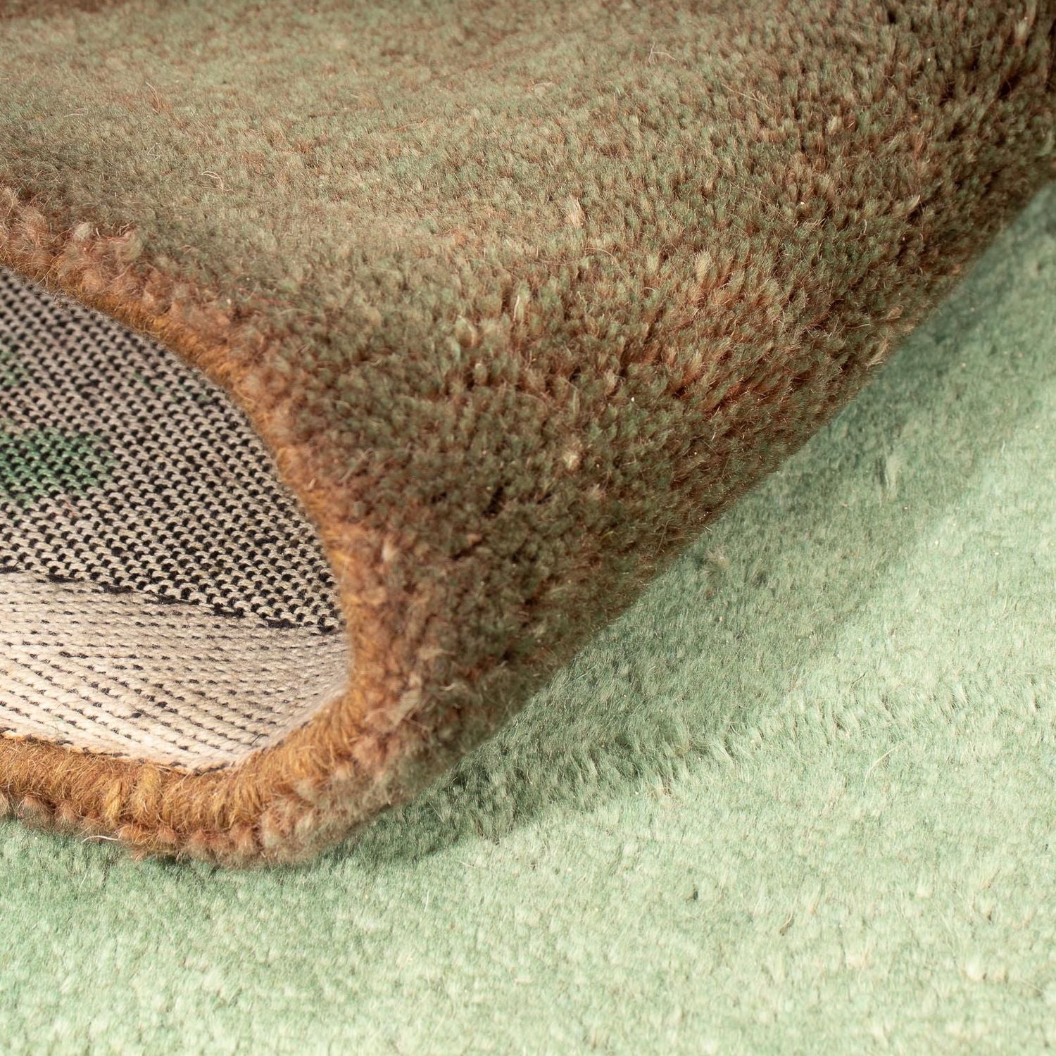 Alfombra de lana - 193 x 137 cm - verde