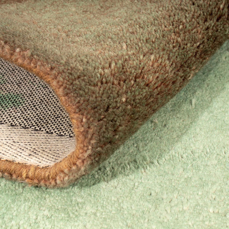 Alfombra de lana - 193 x 137 cm - verde