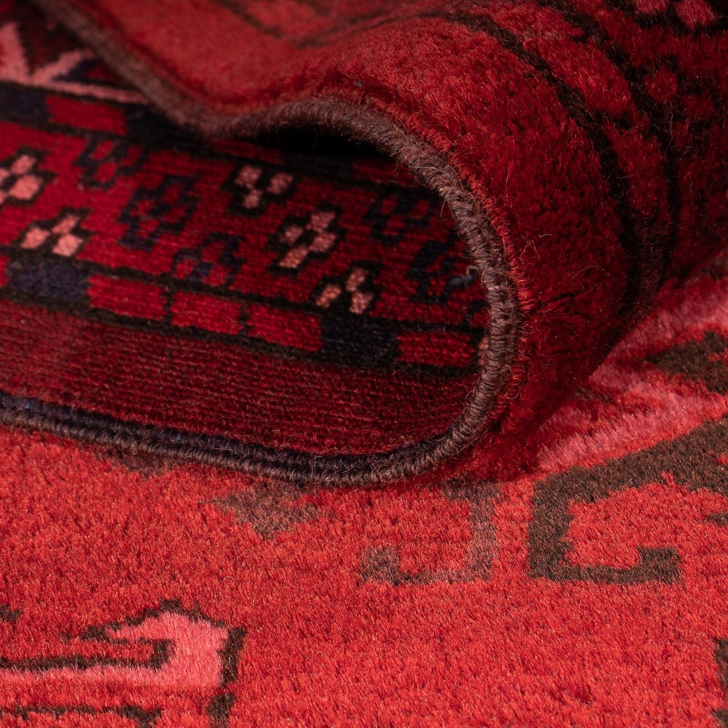 Alfombra afgana - 323 x 279 cm - rojo