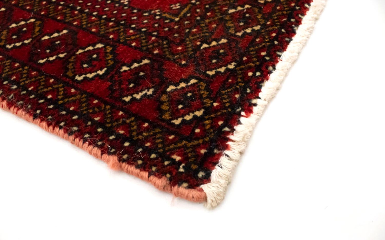 Alfombra Turkaman - 130 x 60 cm - rojo