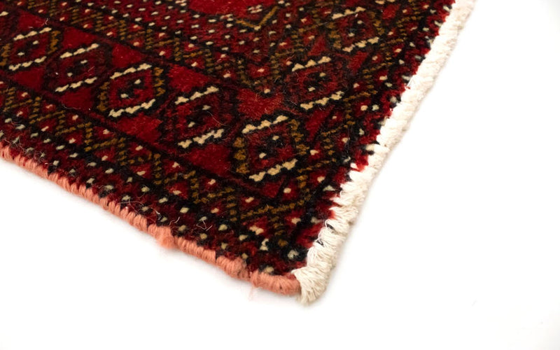 Alfombra Turkaman - 130 x 60 cm - rojo