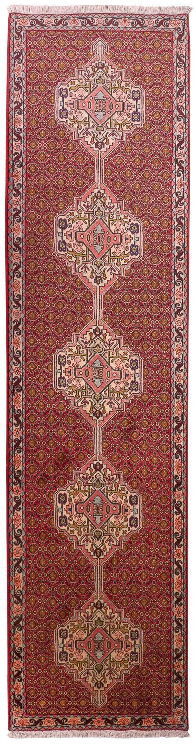 Alfombra de pasillo Alfombra persa - Clásica - 305 x 78 cm - rojo claro