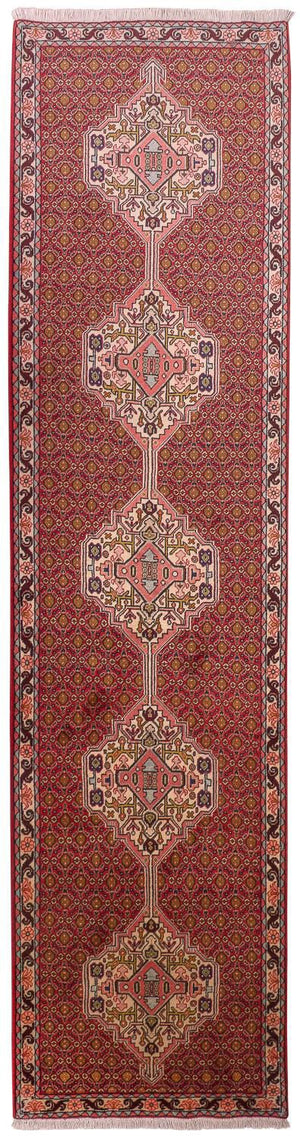 Alfombra de pasillo Alfombra persa - Clásica - 305 x 78 cm - rojo claro