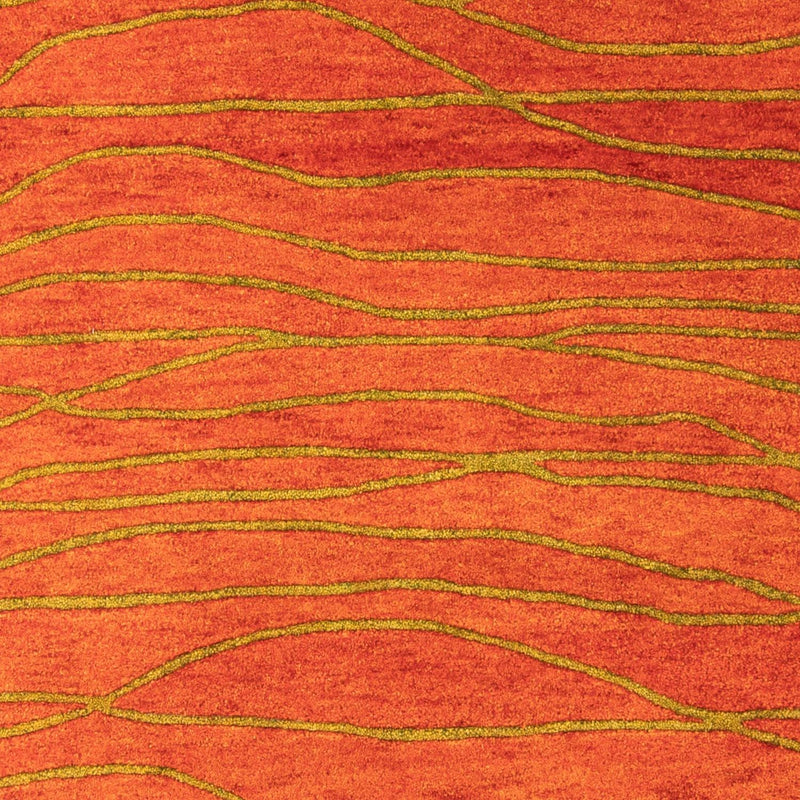 Alfombra de lana - 195 x 136 cm - óxido