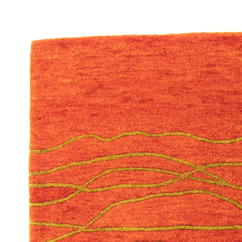 Alfombra de lana - 195 x 136 cm - óxido