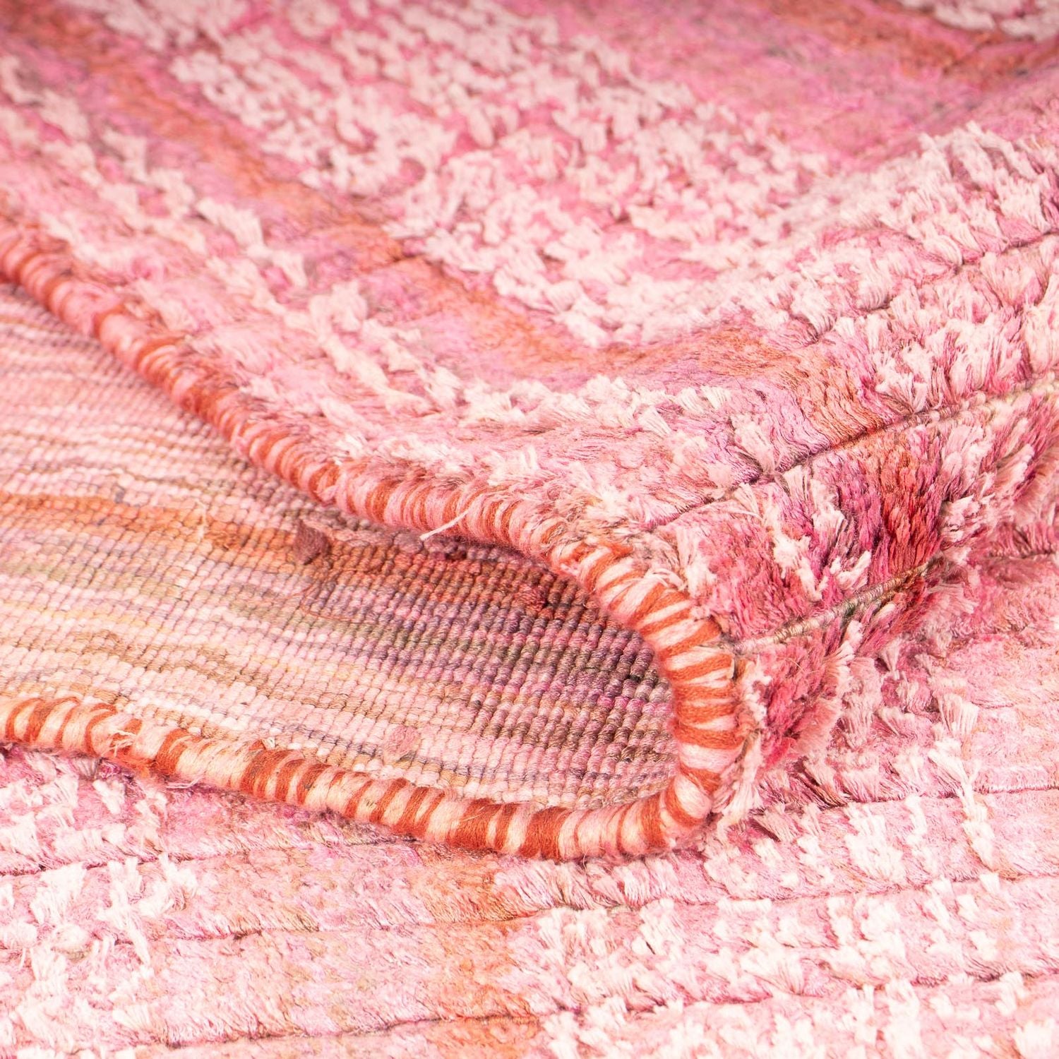 Alfombra de viscosa - 240 x 150 cm - rosa