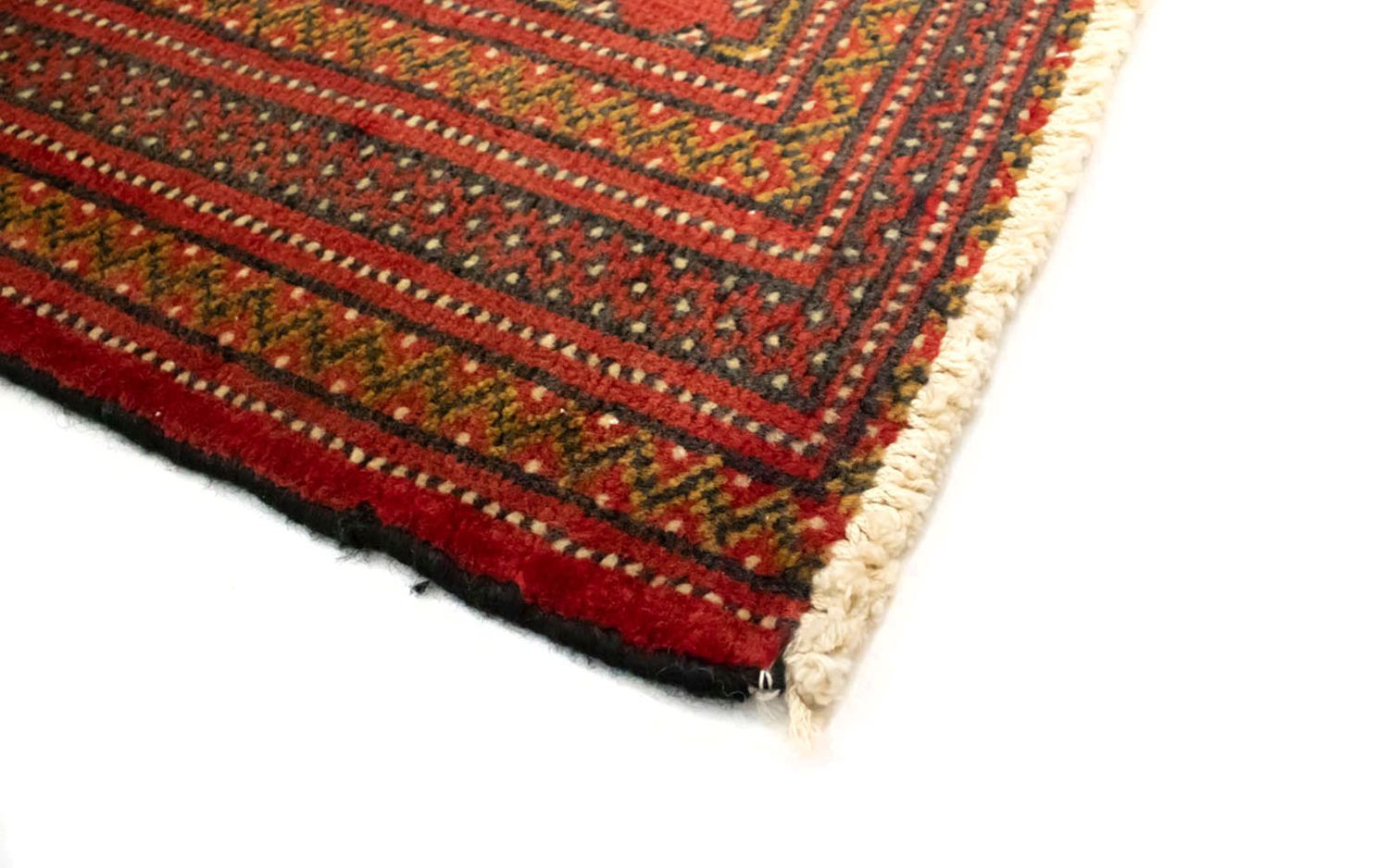 Alfombra Turkaman - 130 x 60 cm - rojo