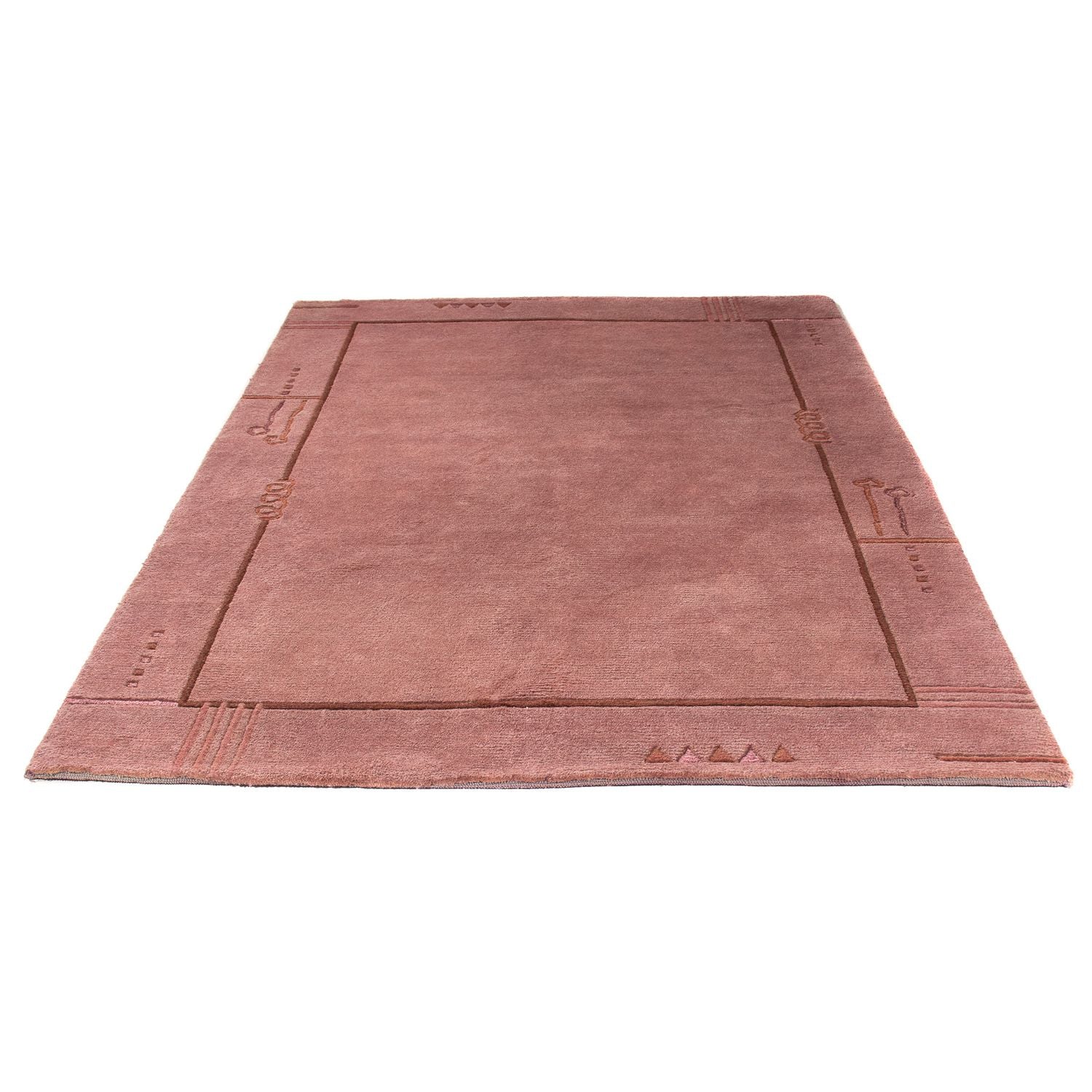 Alfombra de Nepal - 223 x 160 cm - marrón claro