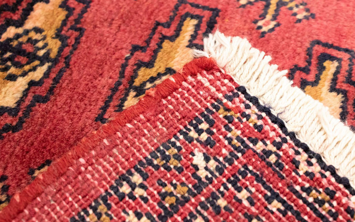 Alfombra Turkaman - 130 x 60 cm - rojo