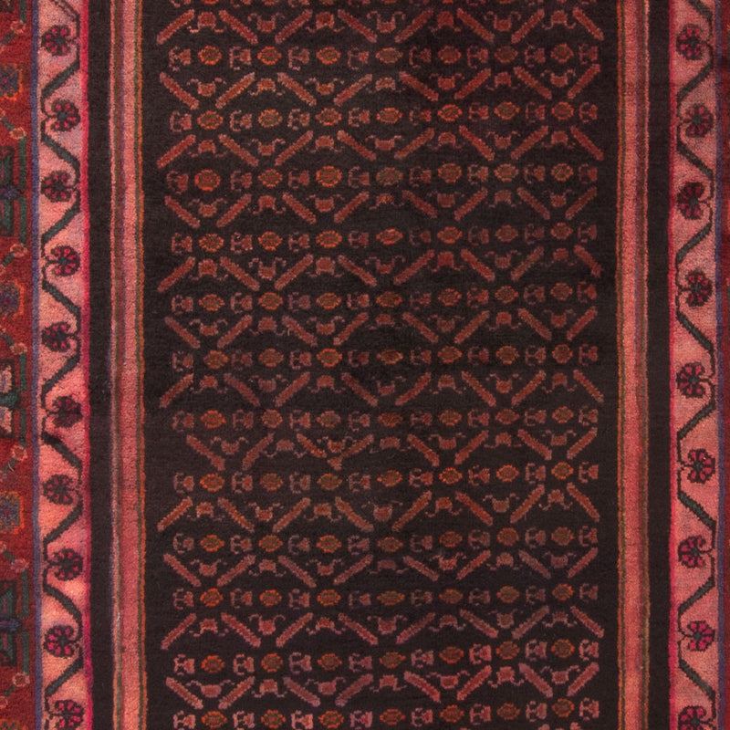Alfombra persa - Nómada - 300 x 155 cm - rojo oscuro